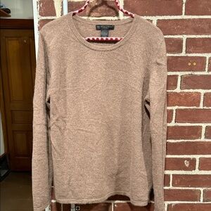 Preswick & Moore cashmere Tan Crewneck Sweater